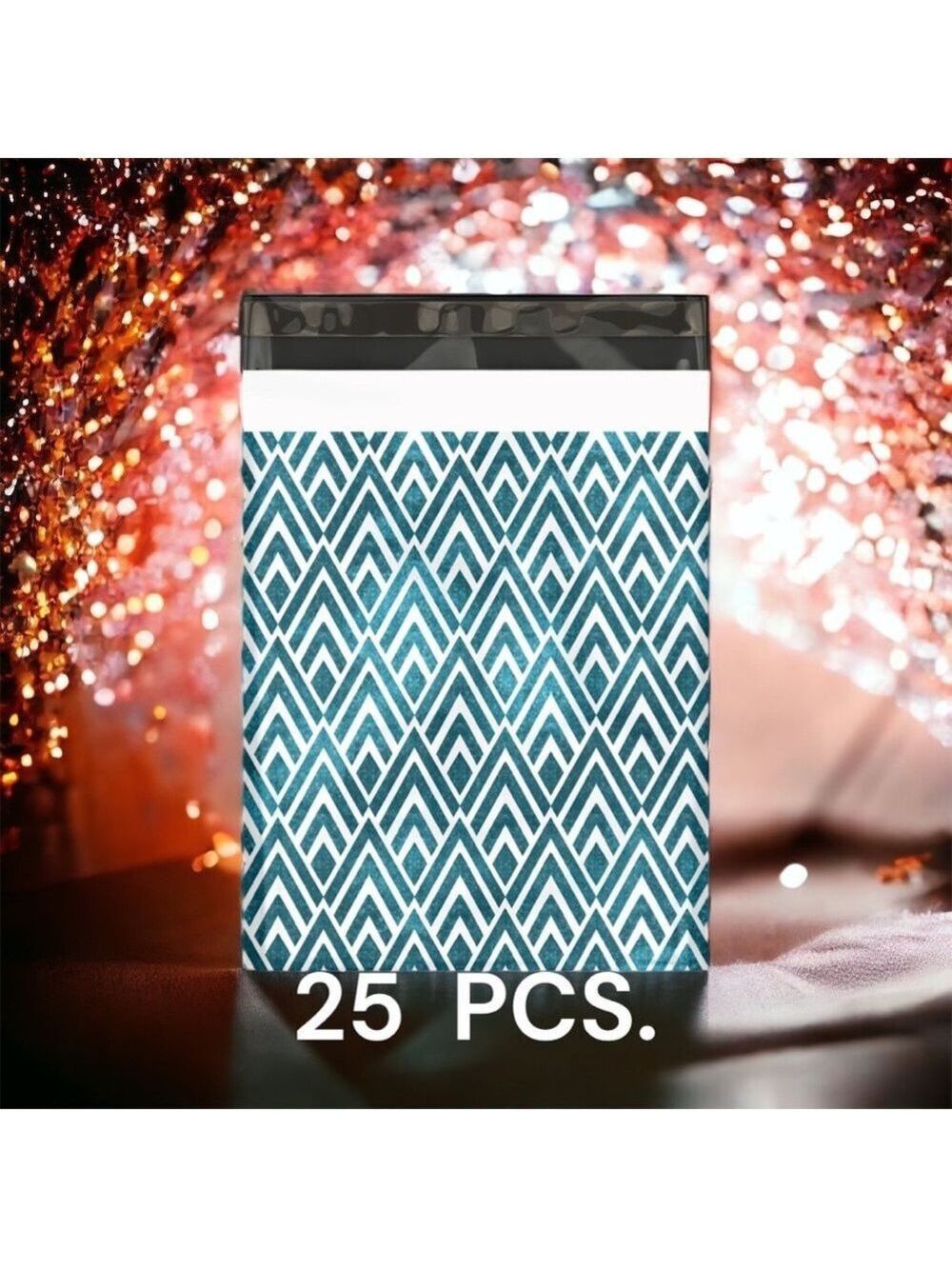 25 10X13 Poly Mailers, Geometric Chevron, Shipping Envelopes PRICE IS FIRM - Picture 8 of 8